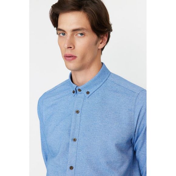 NWT Trendyol Men Slim Button placket Woven Shirt - Picture 3 of 9
